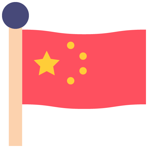 Icono de bandera china
